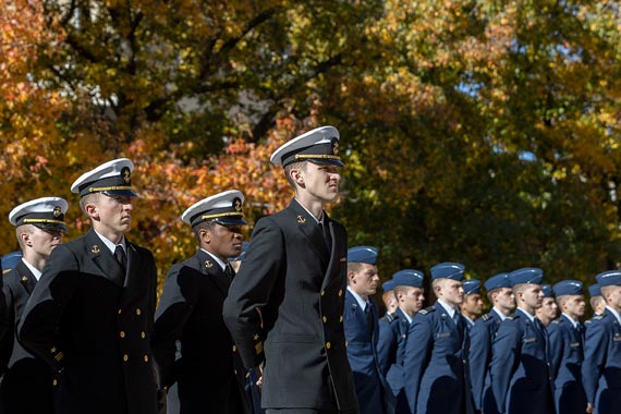 MU students in miliary uniform